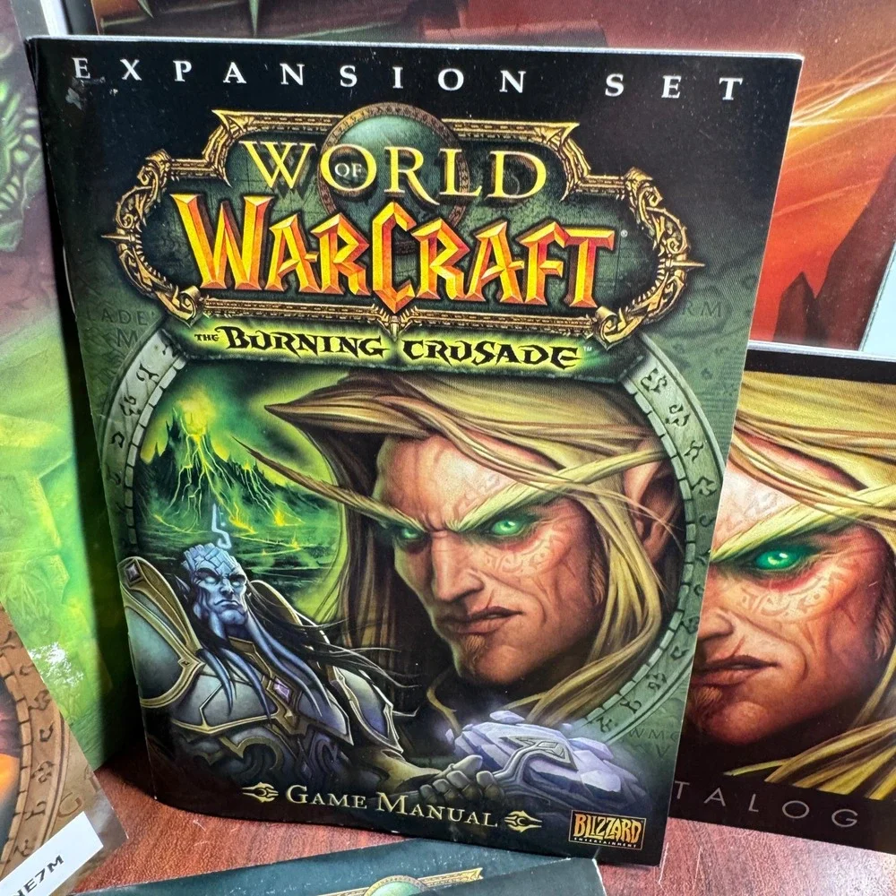 World of Warcraft The Burning Crusade Expansion Set PC Mac 4-Disc Manual Box Set